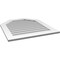 Ekena Millwork Octagonal Top Surface Mount PVC Gable Vent w/ 3-1/2"W x 1"P Standard Frame, 30"W x 34"H GVPOT30X3401SN - alternate 3